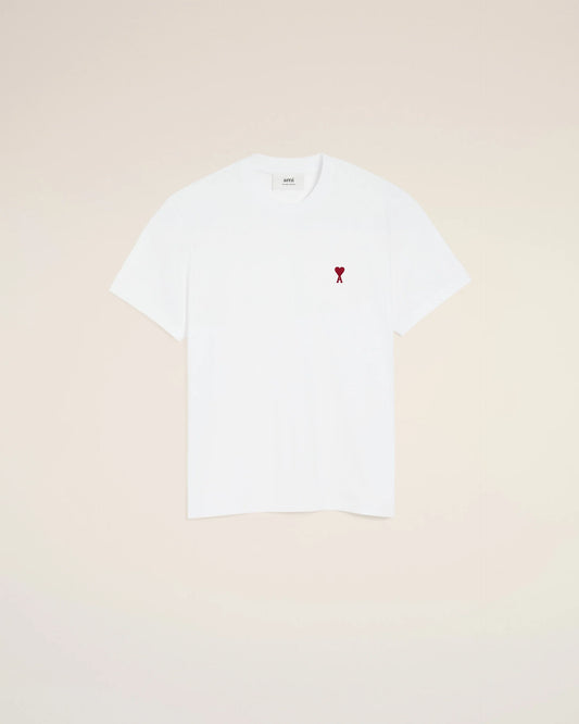 Ami | T-Shirt Noir de Coeur En Coton