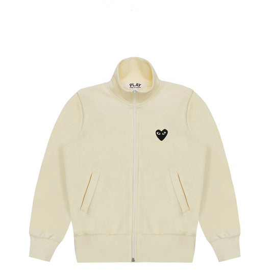 Comme des Garçons | Track Jacket - Ivory / Big Heart Print