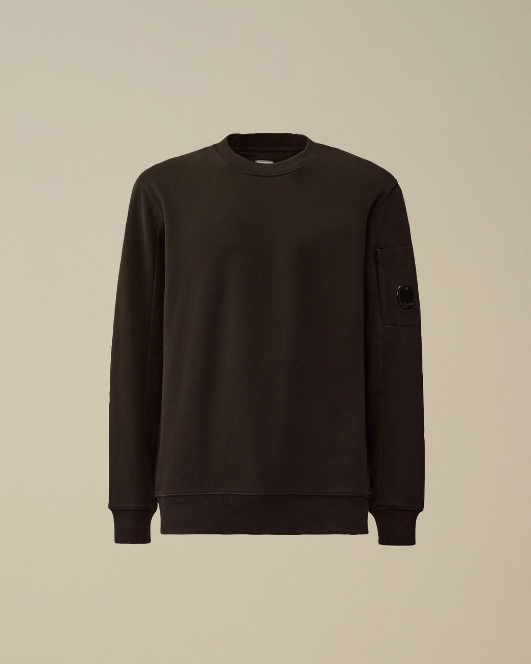 C.P Company | Diagonal Raised Fleece Crewneck Lens Sweatshirt
