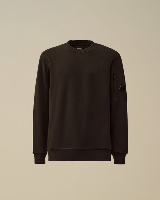 C.P Company | Diagonal Raised Fleece Crewneck Lens Sweatshirt